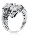 Balinese Artisan 925 Sterling Silver Dragon Ring