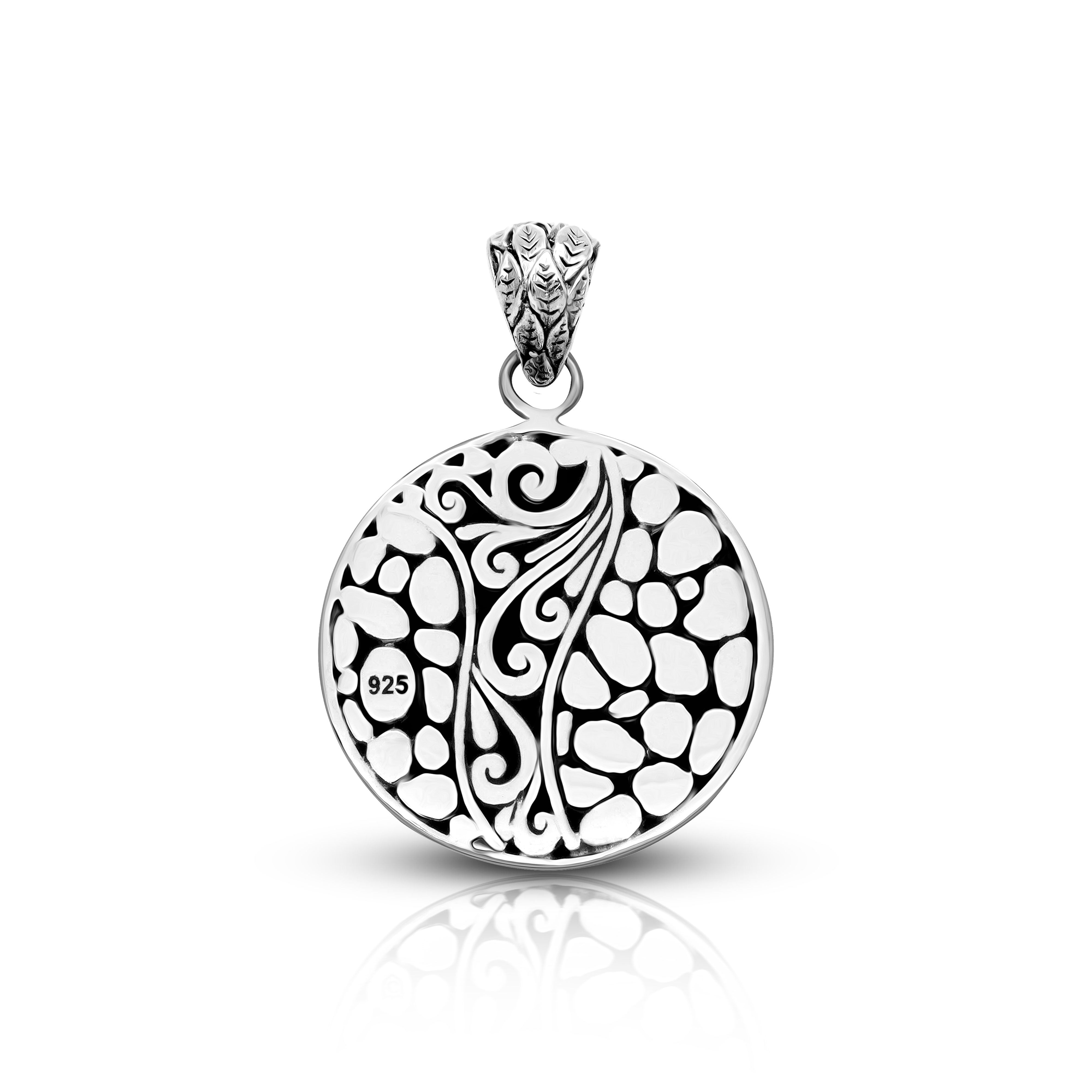 Bloom of Bali – Handcrafted Sterling Silver Pendant