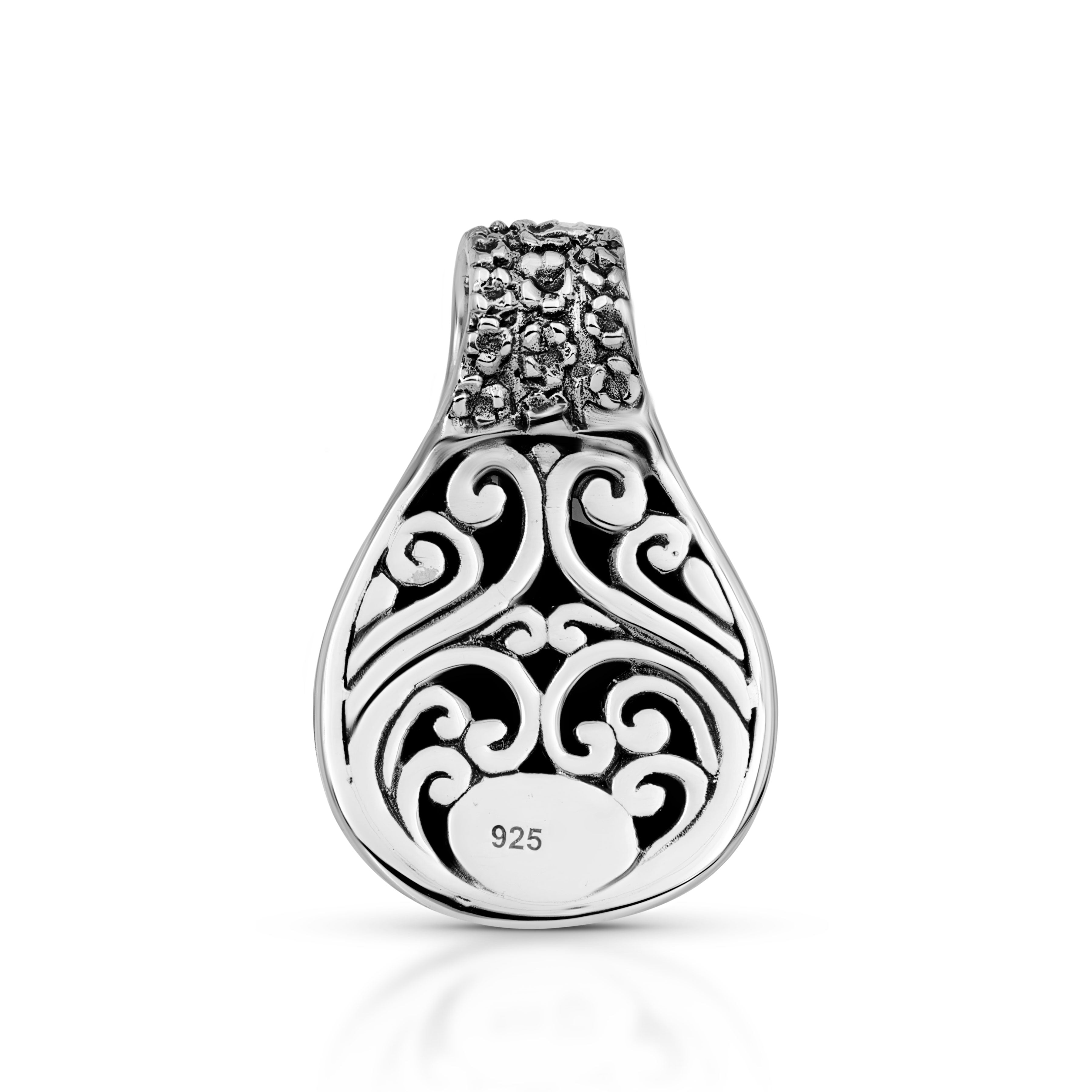 Mesmerizing Boulder Opal Sterling Silver Pendant
