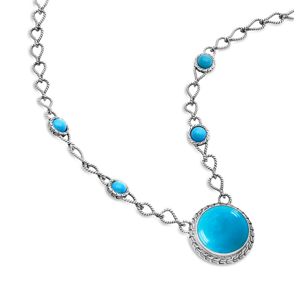Bali Sterling Silver Turquoise Necklace