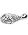 Majestic Balinese Elephant Motif Sterling Silver Pendant