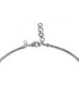 Sterling Silver Crescent Turquoise Bali Necklace