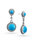 Artisinal Bali Sterling Silver Turquoise Earrings
