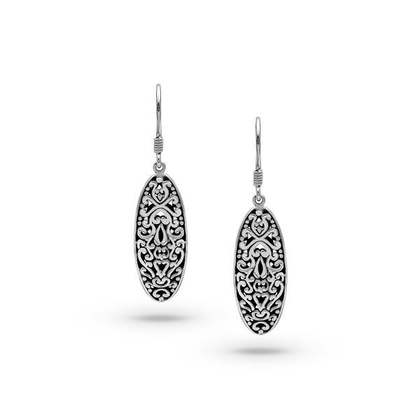Bali Artisanal Sterling Silver Dangling Earring