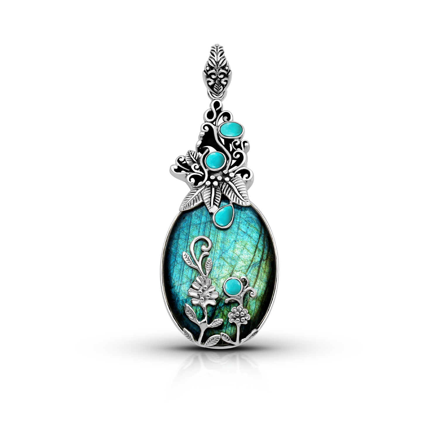 Balinese Artisan 925 Sterling Silver The Flower of Goddess