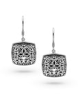 Sterling Silver Cushion Earring