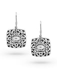 Sterling Silver Cushion Earring