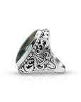 Balinese Artisan 925 Sterling Silver Ring with Abalone Shell