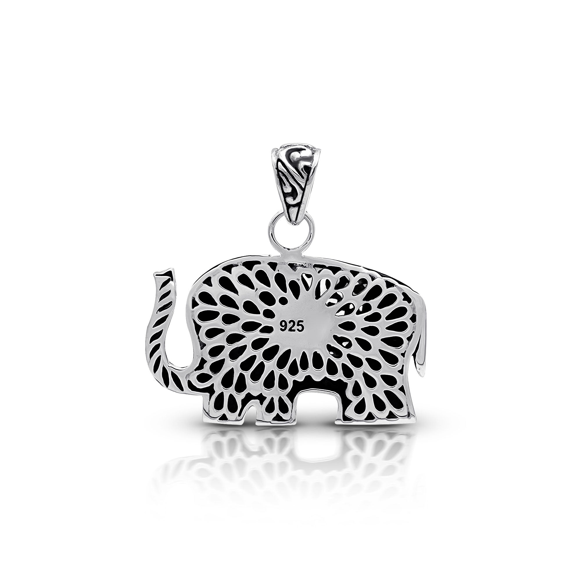 Bali Artisanal Sterling Silver Elephant Pendant
