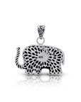 Bali Artisanal Sterling Silver Elephant Pendant