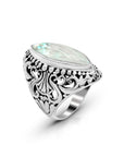 Sterling Silver Ring with Mother of Pearl Shell