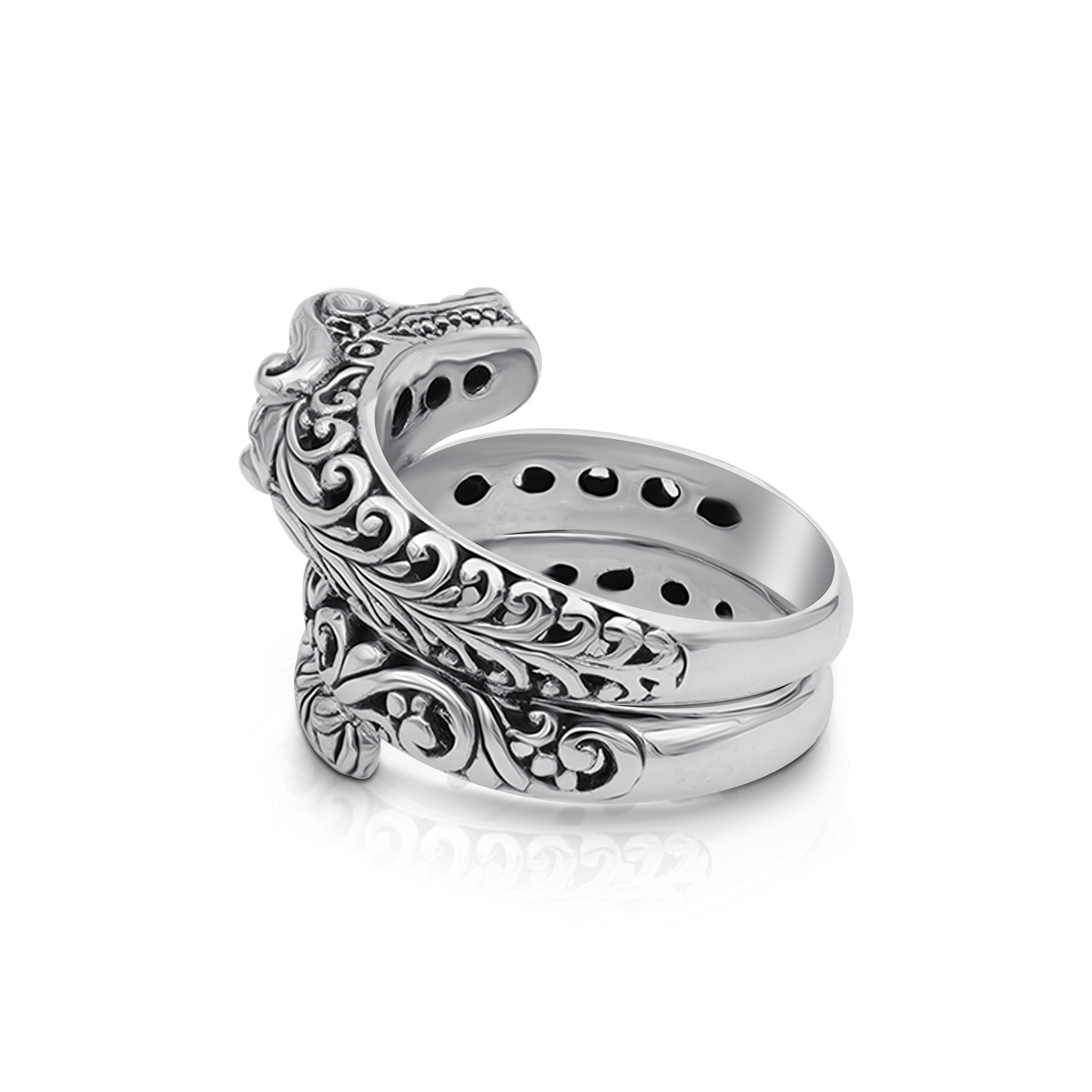 Sterling Silver Dragon Ring