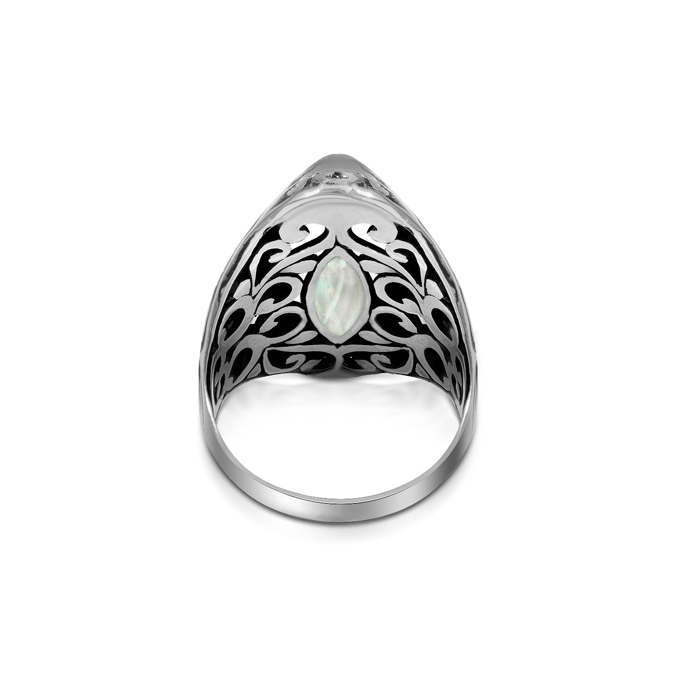 Sterling Silver Ring with Mother of Pearl Shell