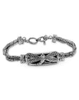 Balinese Artisan 925 Sterling Silver Dragonfly Bracelet