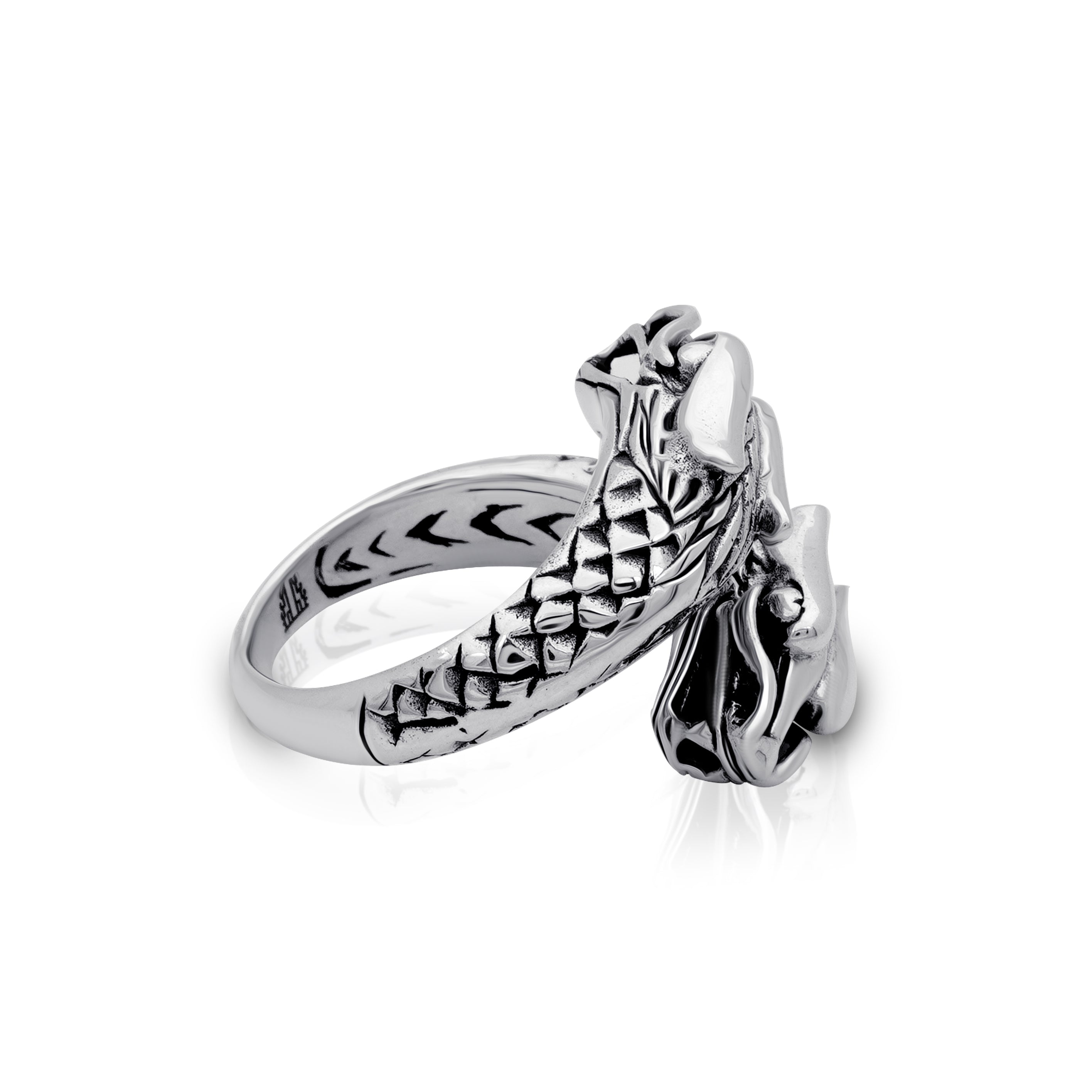 Balinese Artisan 925 Sterling Silver Dragon Ring