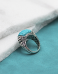 Sterling Silver Ring with Turquoise Gemstone