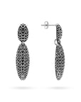 Balinese Artisan 925 Sterling Silver Dangling Tulang Naga Earring