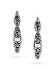 Balinese Artisan 925 Sterling Silver Dangling Tulang Naga Earring