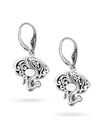 Balinese Artisan 925 Sterling Silver Majestic Elephant Earring