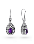 Amethyst Dusk Bali Earrings