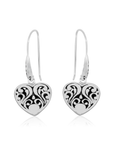 Sterling Silver Pink Opal Hook Earrings