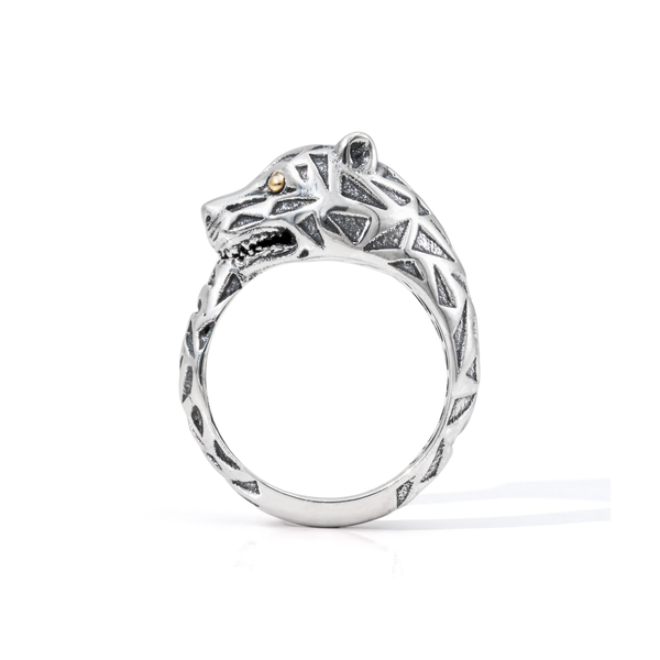 Sterling Silver Tiger Ring