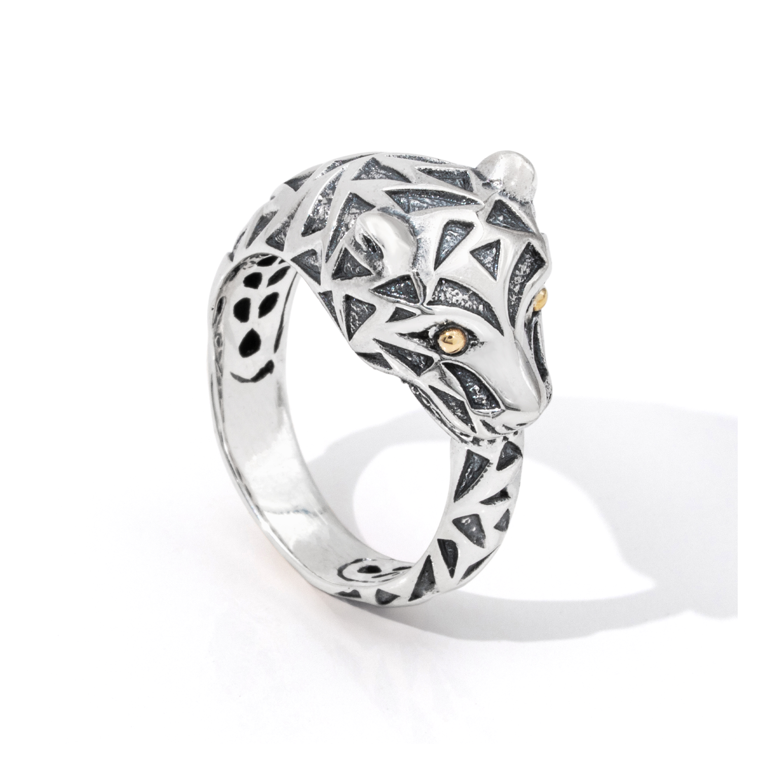 Sterling Silver Tiger Ring