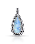 Enchanted Balinese Sterling Silver Moonstone Pendant