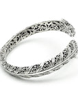 Balinese Artisan 925 Sterling Silver Leaf of Faith Bangle