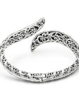 Balinese Artisan 925 Sterling Silver Leaf of Faith Bangle