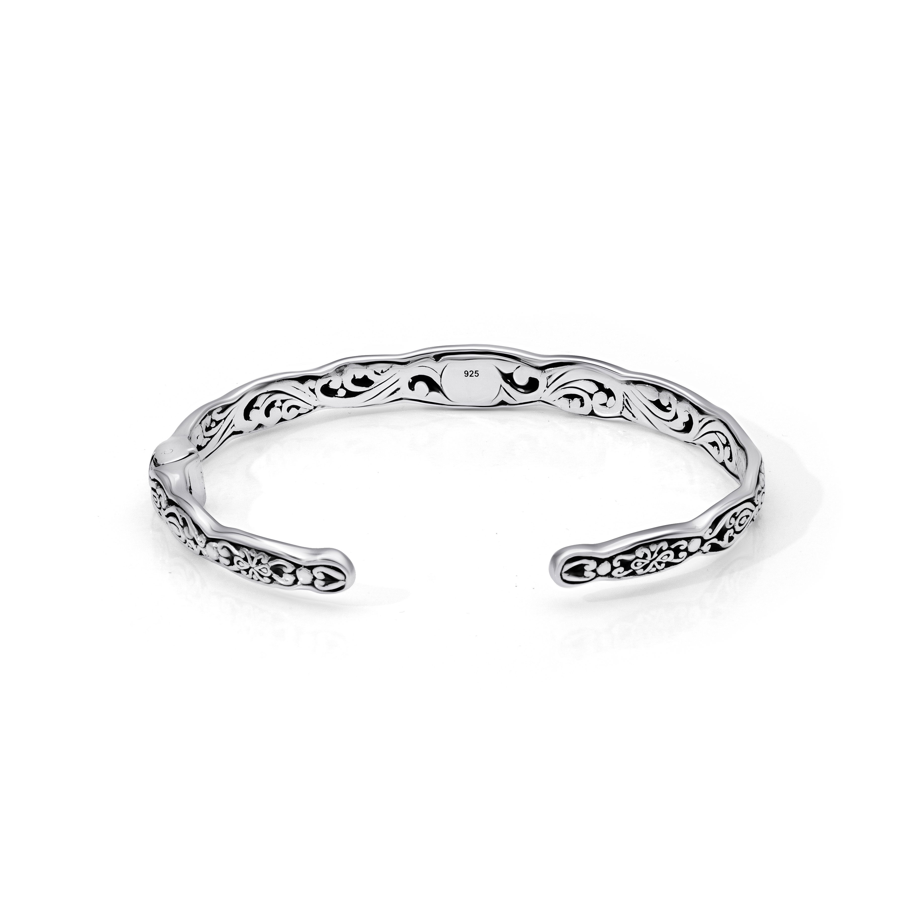 Whispers of Bali – Balinese Artisan Sterling Silver Bangle