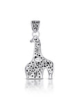 Handcrafted Balinese Sterling Silver Giraffe Pendant